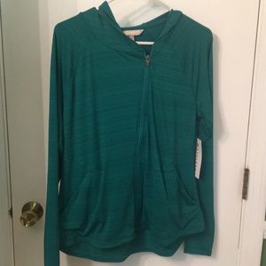 Athleta Pacifica Pleated Heather Jacket